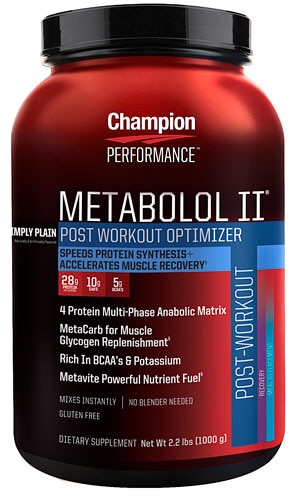 Champion Nutrition Metabolol II Simply Plain -- 2.2 lbs