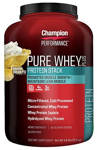 Champion Nutrition Pure Whey® Plus Banana Cream Pie -- 4.8 lbs