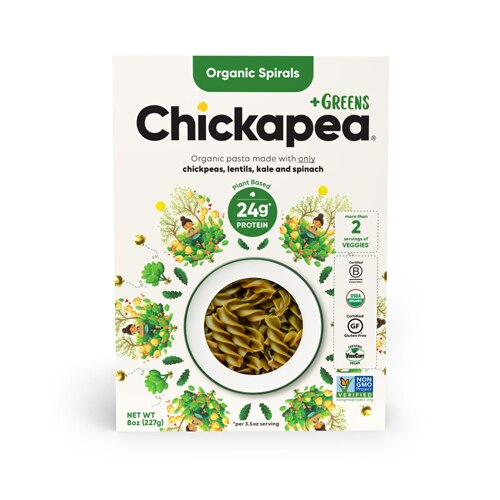 Chickapea Green Spirals Pasta