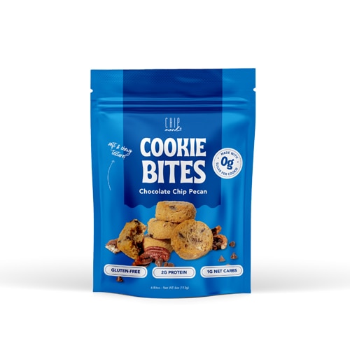 ChipMonk Keto Cookie Bites Chocolate Chip Pecan