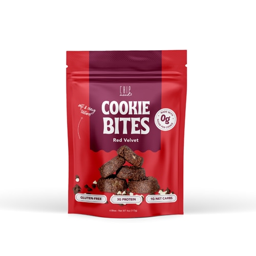 ChipMonk Keto Cookie Bites Red Velvet
