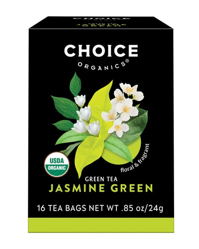 Choice Organics Green Tea Jasmine Green -- 16 Tea Bags