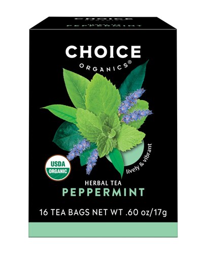 Choice Organics Peppermint Herbal Tea -- 16 Tea Bags