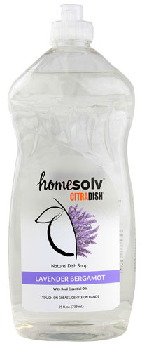 Homesolv CitraDish Dish Soap, Natural, Lavender Bergamot - 25 fl oz