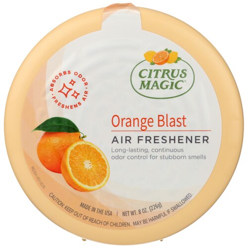 Citrus Magic Odor Absorbing Solid Air Freshener Orange Blast -- 8 oz