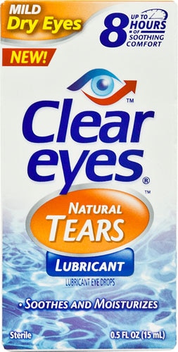 Clear Eyes Natural Tears Lubricant Mild Dry Eyes -- 0.5 fl oz