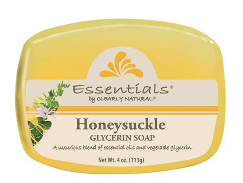 Clearly Natural Essentials Glycerin Bar Soap Honeysuckle -- 4 oz