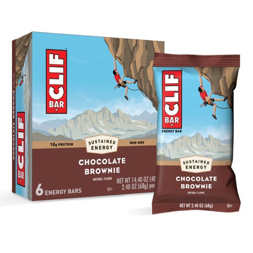 Clif Bar Non-GMO Energy Bars Chocolate Brownie -- 6 Bars