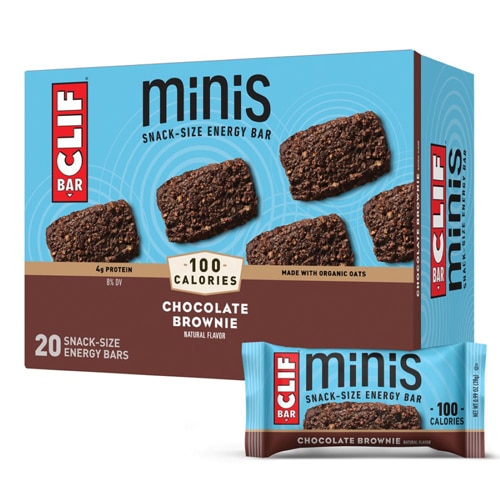 Clif Bar Non-GMO Energy Mini Bars Chocolate Brownie -- 20 Bars