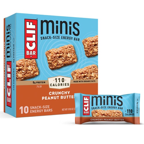 Clif Bar Non-GMO Energy Mini Bars Crunchy Peanut Butter -- 10 Bars -  Vitacost