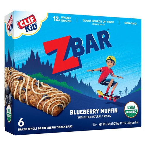 Clif Bar Organic Kid ZBar Blueberry Muffin -- 6 Bars