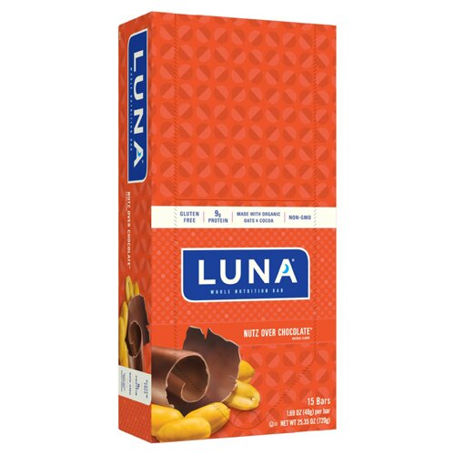 Clif Luna Whole Nutrition Bar Nutz Over Chocolate