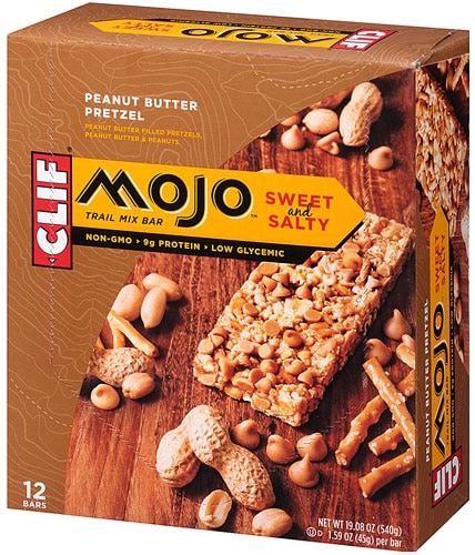 Clif Mojo® Sweet and Salty Trail Mix Bar Peanut Butter Pretzel -- 12 Bars