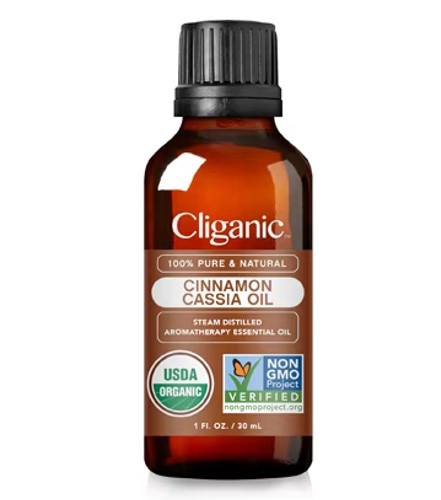 Cliganic 100% Pure Organic Cinnamon Cassia Oil