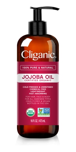 Cliganic Jojoba Oil Non-GMO, Bulk 16oz - 100% Pure, Size: 16 fl oz