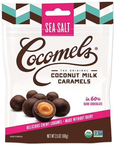 Cocomels Organic Coconut Milk Caramel Bites Vegan Sea Salt -- 3.5 oz