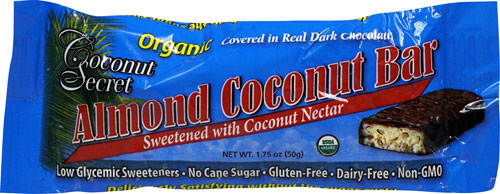 Coconut Secret Organic Bar Gluten Free Almond Coconut -- 1.75 oz