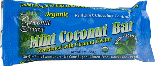 Coconut Secret Organic Bar Gluten Free Mint Chocolate -- 1.75 oz