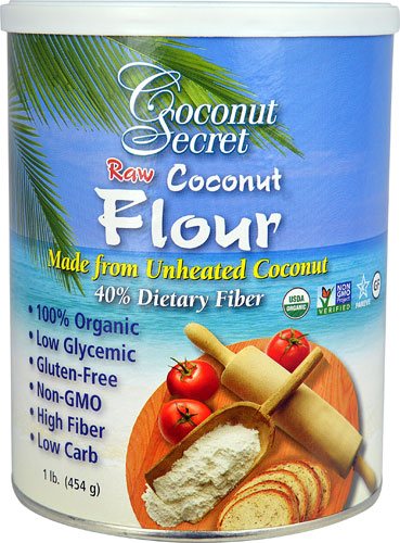 Coconut Secret Organic Raw Coconut Flour -- 1 lb