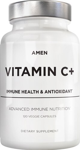 Codeage Amen Vitamin C+ Zinc Rosehips Quercetin & Citrus Bioflavonoids