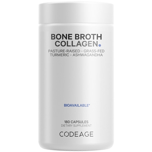 Codeage Bone Broth Collagen Protein Organic -- 180 Capsules