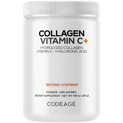 Codeage Collagen Vitamin C with Hydrolyzed Collagen Hyaluronic Acid & Digestive Enzymes
