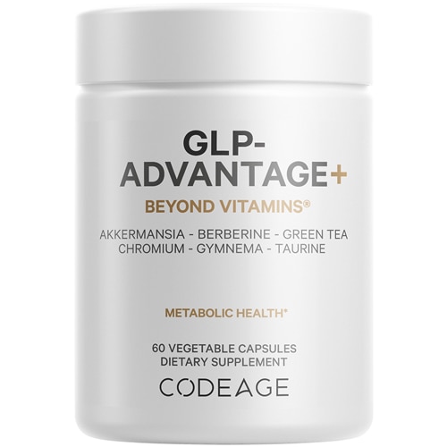 Codeage GLP-Advantage+ Chromium Berberine Gymnema Resveratrol GLP-1 Activity Support