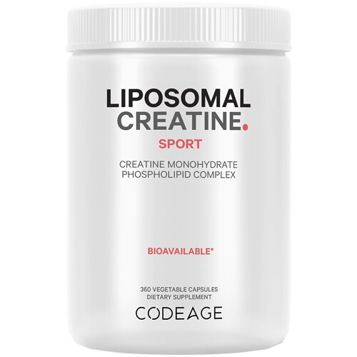Codeage Liposomal Creatine Monohydrate Capsules Micronized Creatine 2500 mg Sports Nutrition -- 300 Capsules