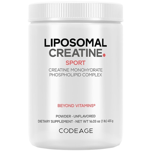 Codeage Liposomal Creatine Monohydrate Powder 5000 mg - Micronized Creatine Supplement
