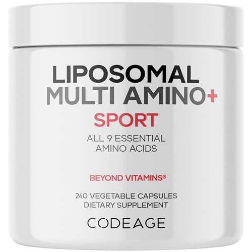 Codeage Liposomal Multi Amino+ Powder - Liposomal EAA + Branched-Chain Amino Acid Powder Supplement