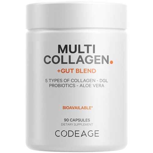Codeage Multi Collagen + Gut Health Blend Supplement - Digestive Probiotic