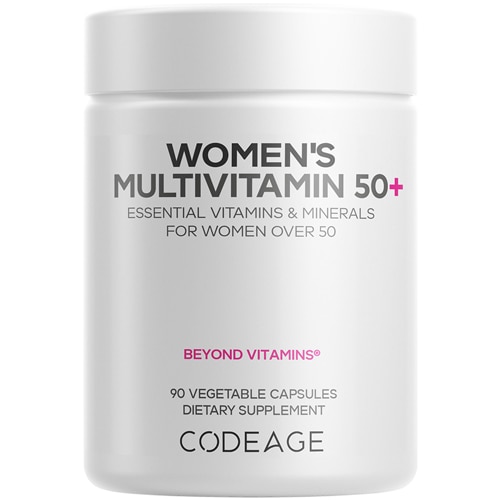 Codeage Women's Multivitamin 50+ Essential Vitamins Minerals for Women Over 50 Superfoods