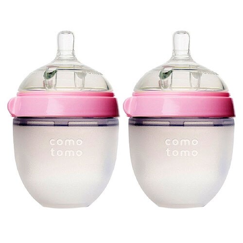 Comotomo Baby Bottles Twin Set 5 oz. Pink