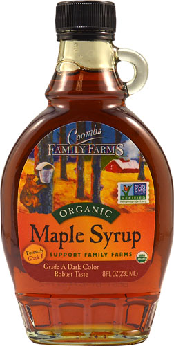 Coombs Family Farms Maple Syrup, Organic Grade A, Dark Color, Robust Taste,  8 Fl Oz