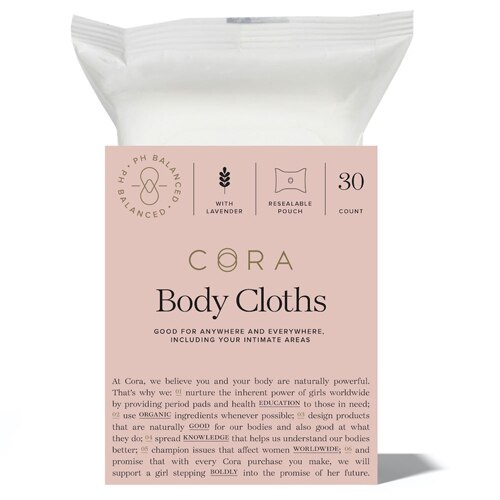 Cora Bamboo Body Cloth Pouch with Lavender