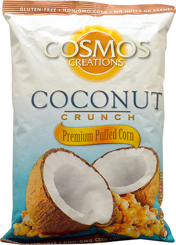 Cosmos Creations Premium Puffed Corn Coconut Crunch -- 6.5 oz