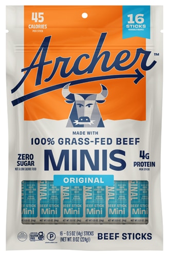 Country Archer Grass-Fed Beef Mini Sticks Original