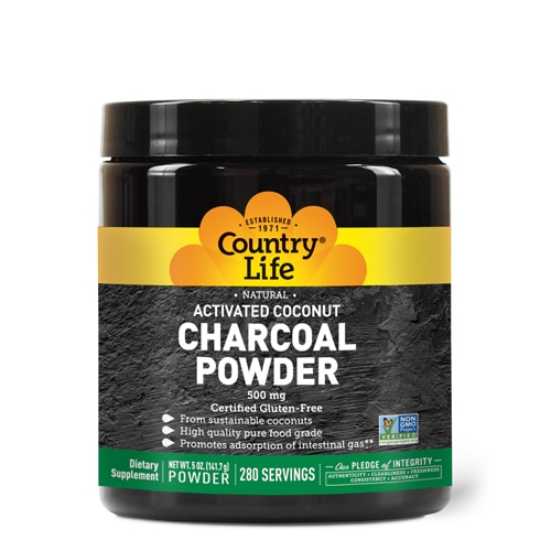 Country Life Activated Charcoal Powder -- 500 mg - 5 oz - Vitacost