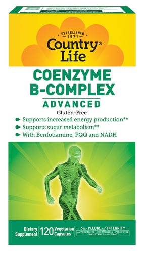 Country Life Coenzyme B-Complex Advanced -- 120 Vegetarian s