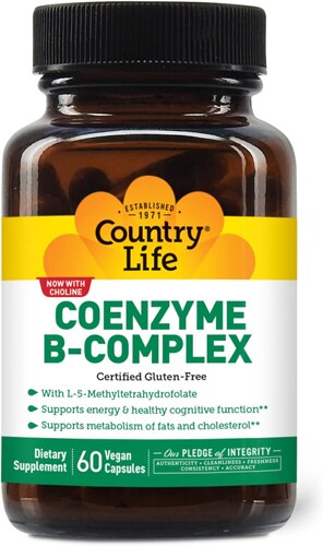 Country Life Coenzyme B-Complex Caps -- 60 Vegan Capsules