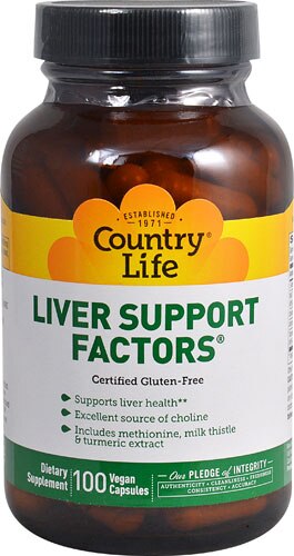 Country Life Liver Support Factors® -- 100 Vegan Capsules