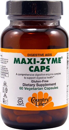 Country Life Maxi-Zyme® Caps -- 60 Vegetarian Capsules