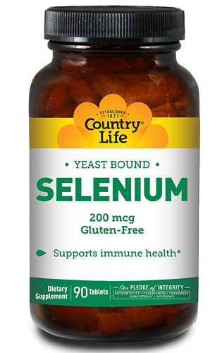 Country Life Yeast Bound Selenium -- 200 mcg - 90 Tablets