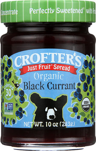 Crofters Organic Fruit Spread Black Currant -- 10 oz