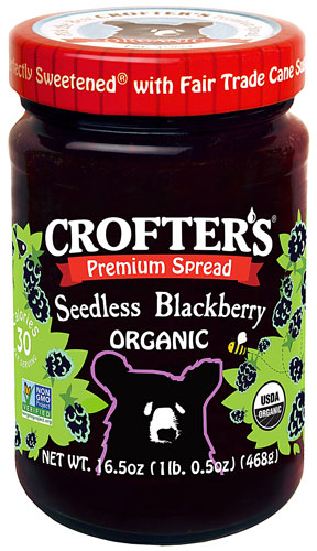 Crofters Organic Fruit Spread Seedless Blackberry -- 16.5 oz