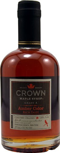 Crown Maple Organic Maple Syrup Grade A Amber Color -- 12.7 fl oz
