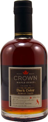 Crown Maple Organic Maple Syrup Grade A Dark Color -- 12.7 fl oz