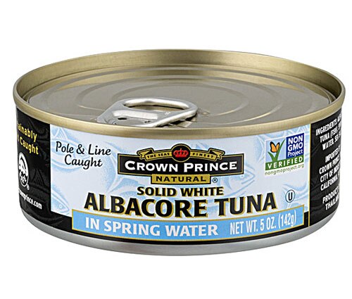 Crown Prince Natural Solid White Albacore Turna in Spring Water -- 5 oz