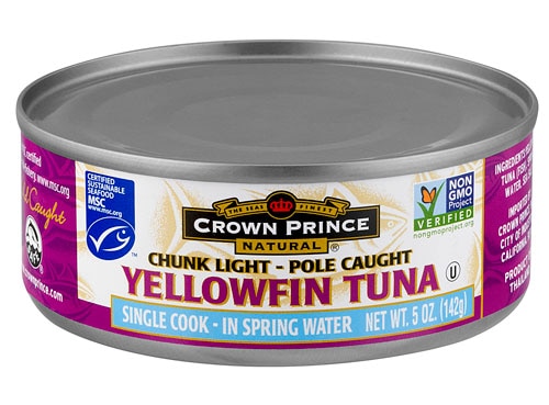 Crown Prince Natural Yellow Fin Tuna In Spring Water -- 5 oz