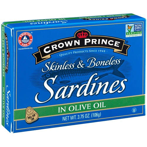 Crown Prince Skinless & Boneless Sardines In Olive Oil